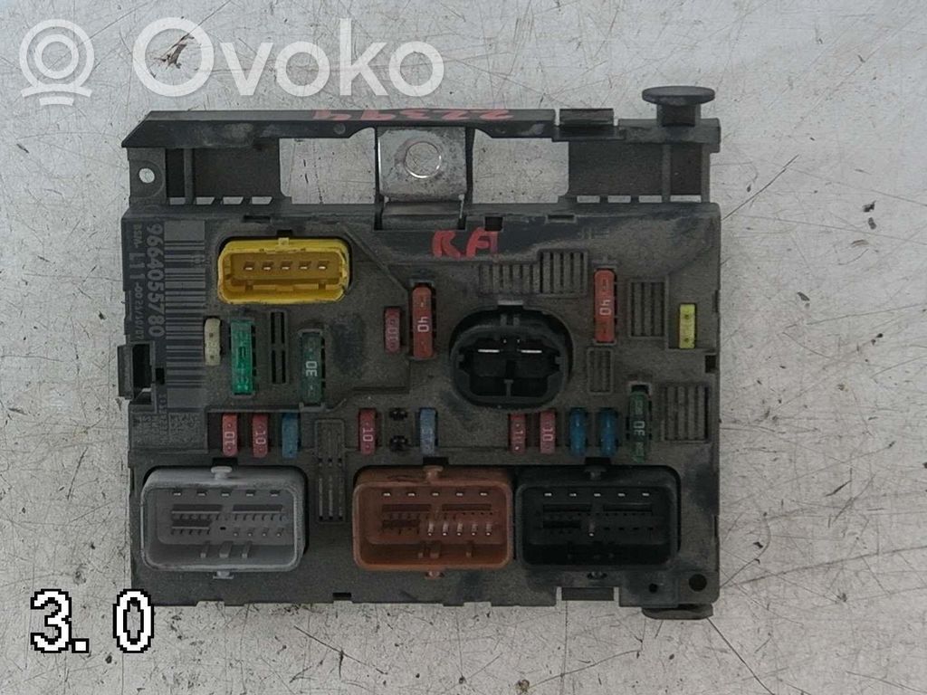 Peugeot 307 Battery relay fuse 
