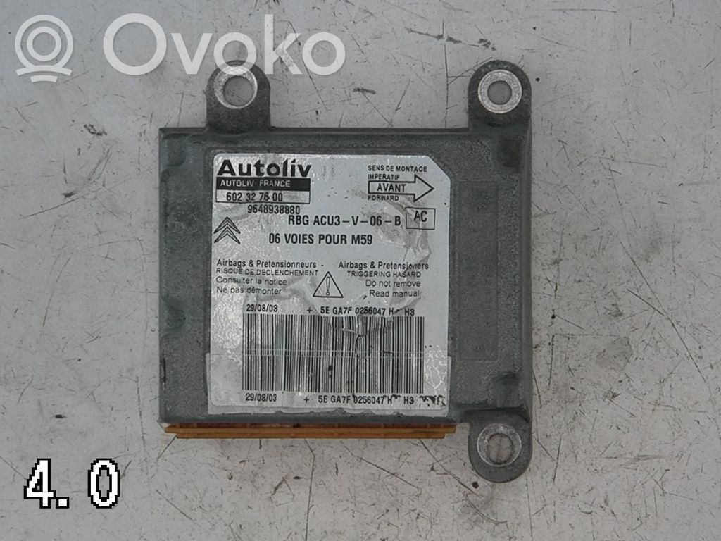 Citroen Berlingo Airbag control unit/module 
