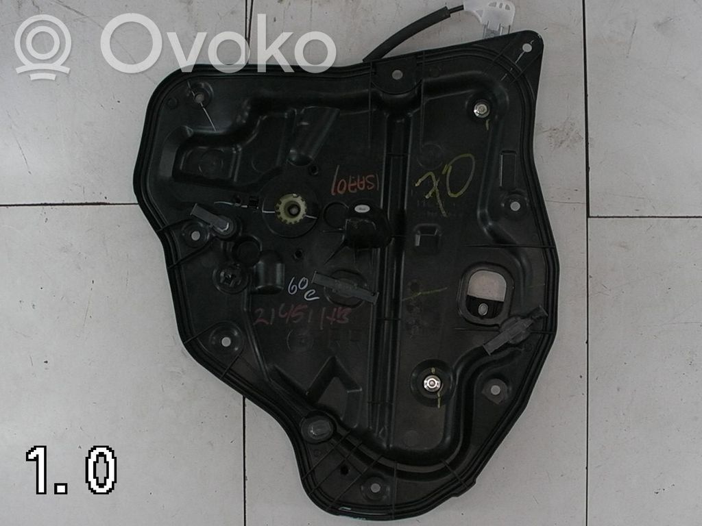 Front door window regulator with motor   DA6C72590A