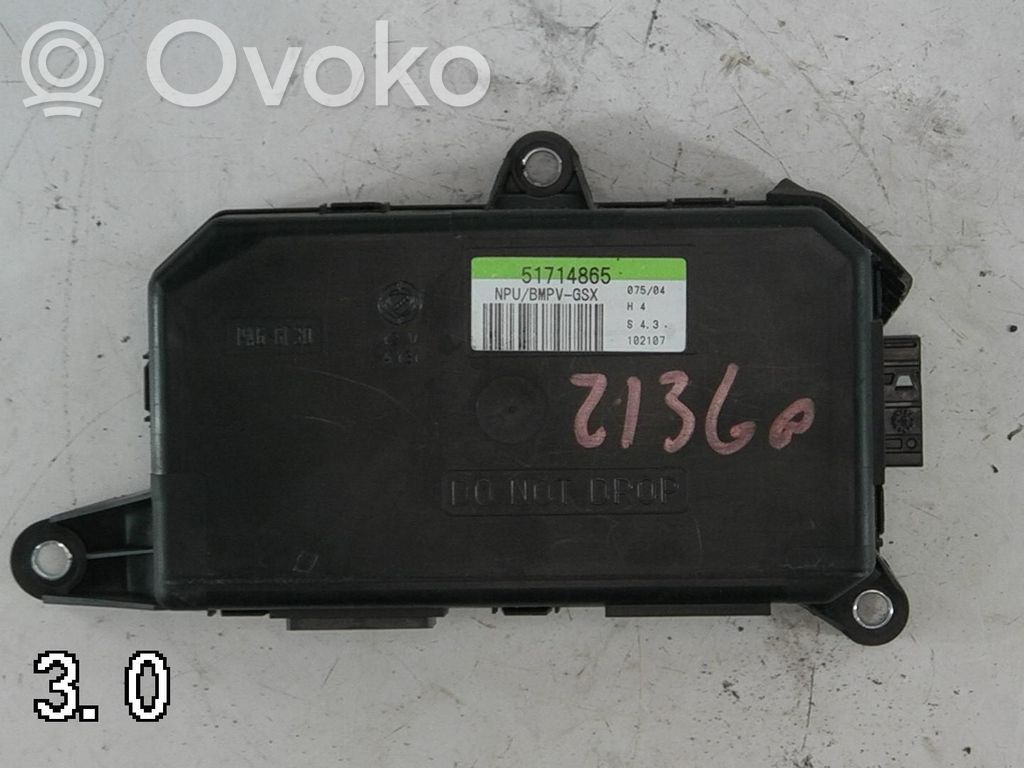 Fiat Idea Door central lock control unit/module 