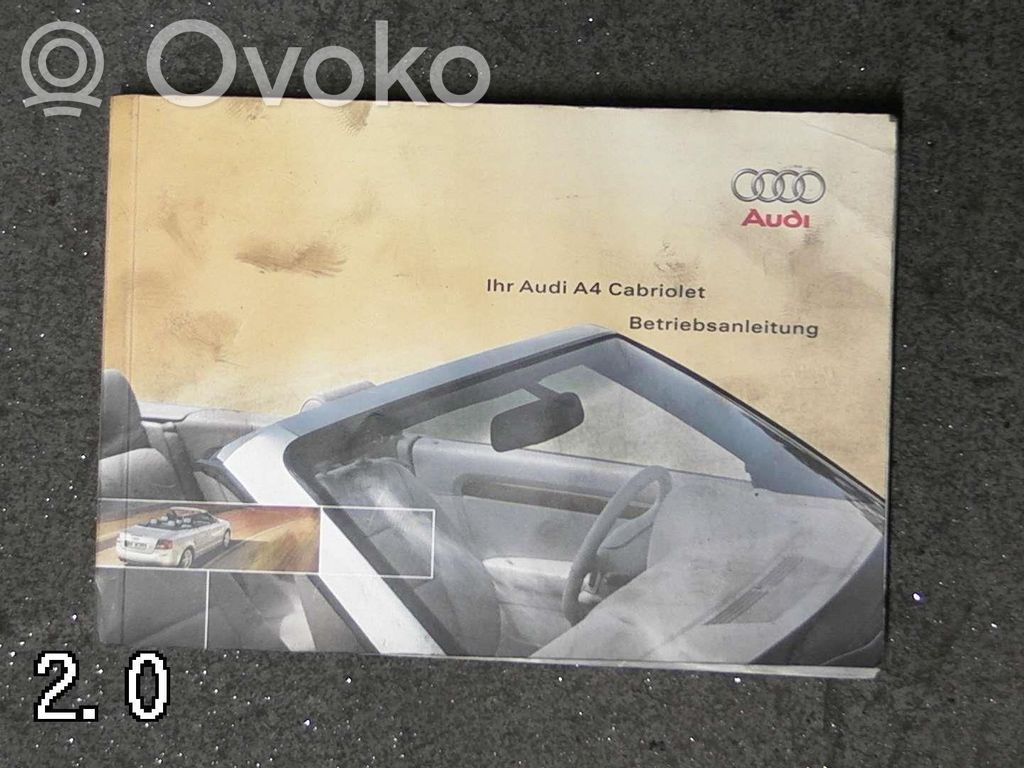 Audi A4 S4 B6 8E 8H Servisa grāmata 