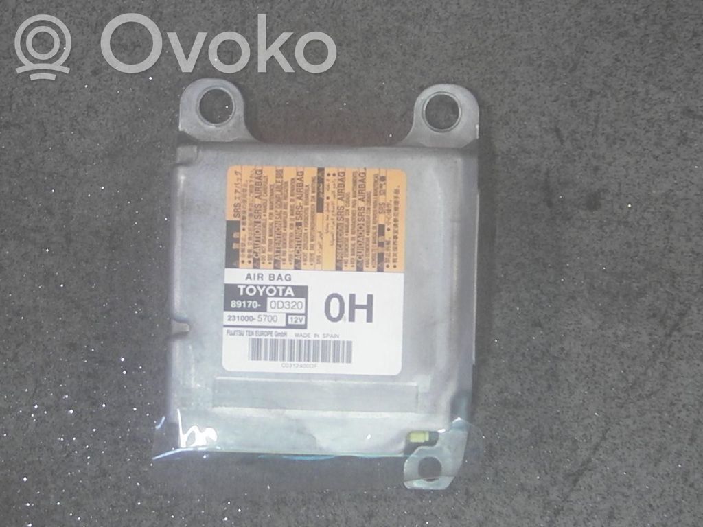 Toyota Yaris Airbag control unit/module 
