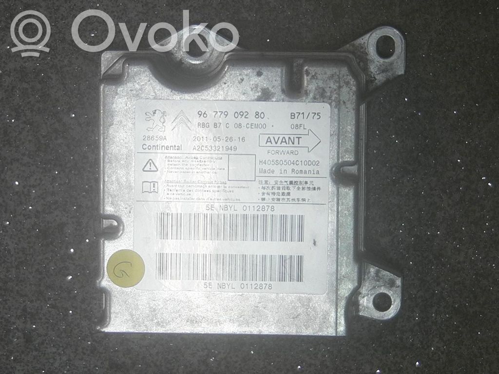 Citroen C4 II Airbag control unit/module 