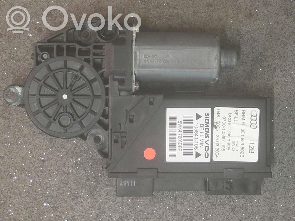 Audi A4 S4 B6 8E 8H Motorino alzacristalli della portiera anteriore