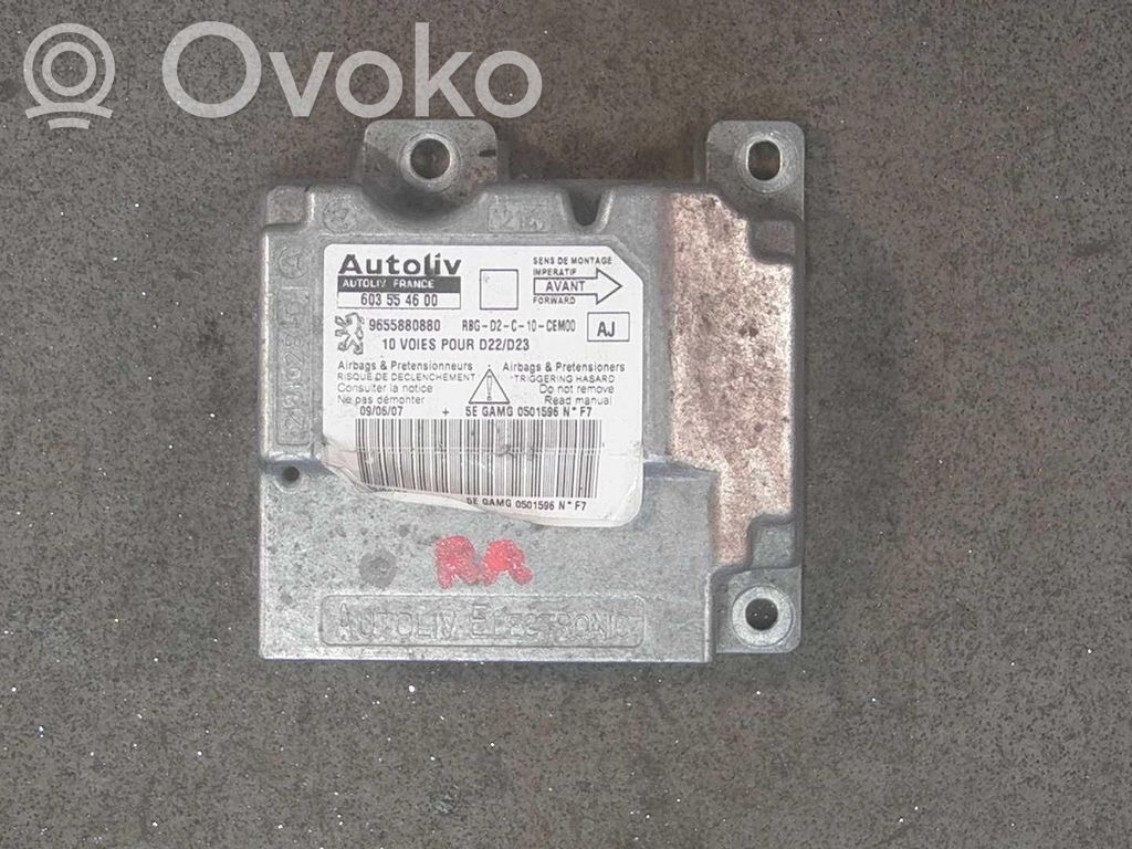 Peugeot 407 Centralina/modulo airbag 