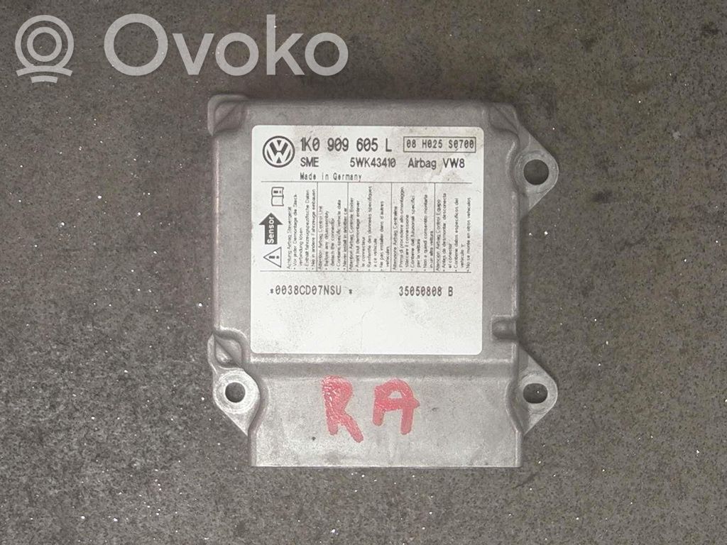 Unidad de control/módulo del Airbag   1K0909605L