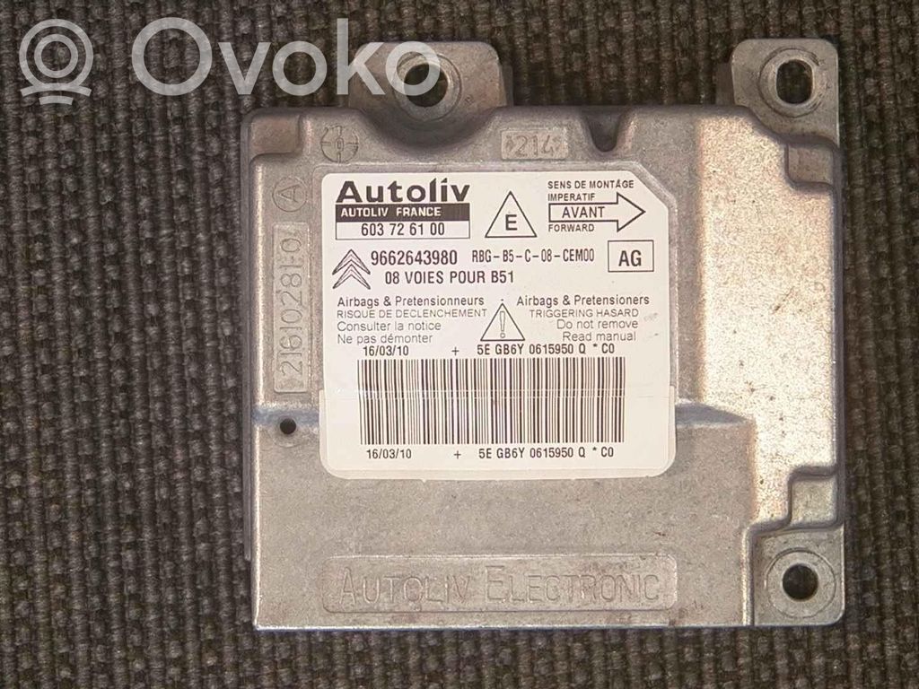 Citroen C4 I Centralina/modulo airbag