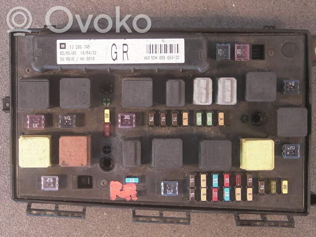 Opel Zafira B Sulakemoduuli 