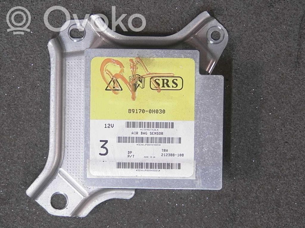 Toyota Aygo AB10 Airbag control unit/module 
