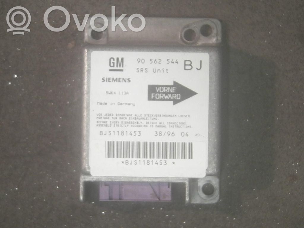 Opel Astra F Unitate/modul de comandă airbaguri 