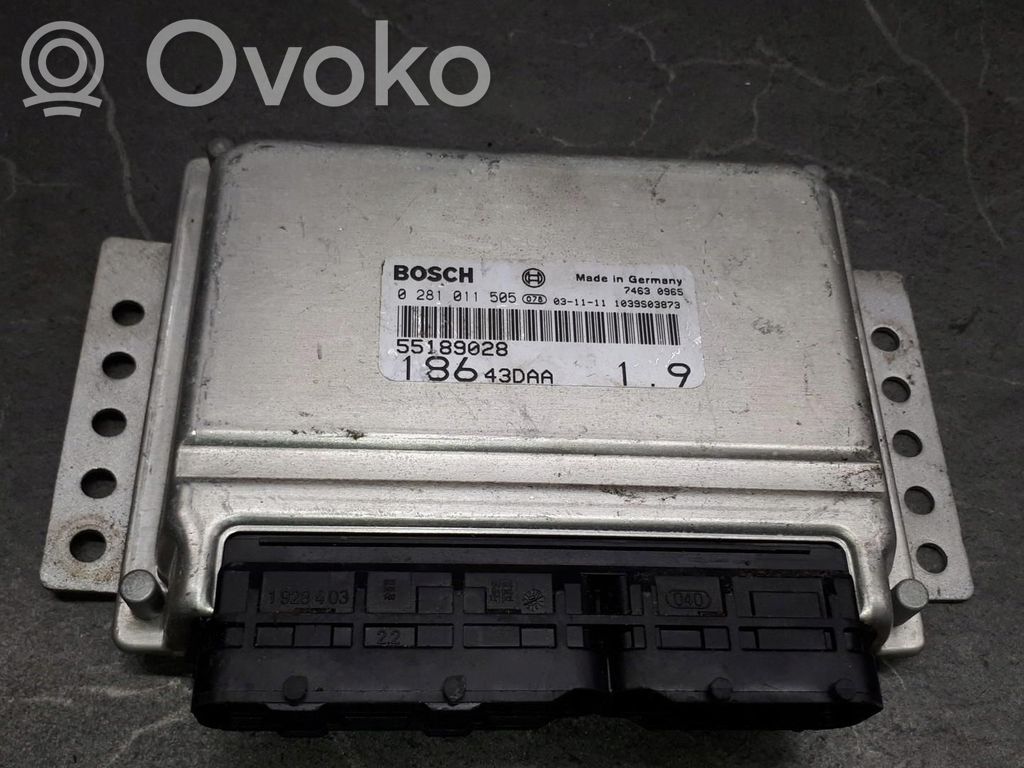 Fiat Multipla Engine control unit/module ECU 