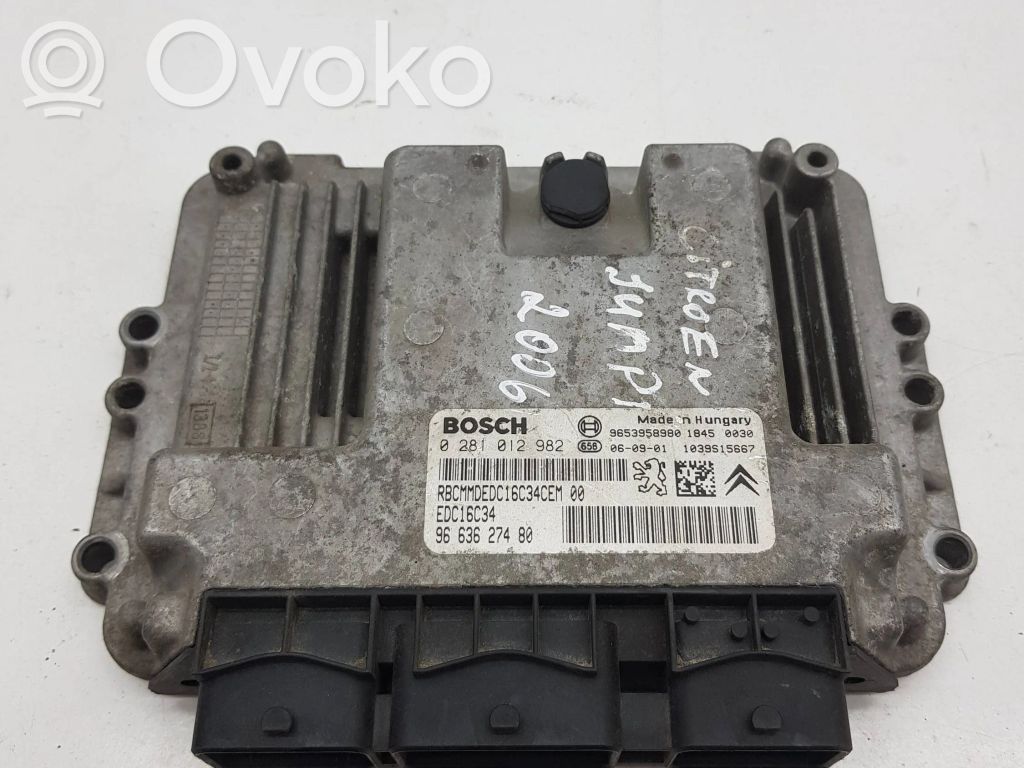 Citroen Jumpy Calculateur moteur ECU 