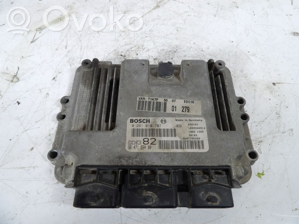 Engine control unit/module ECU   9647158080,9647158080