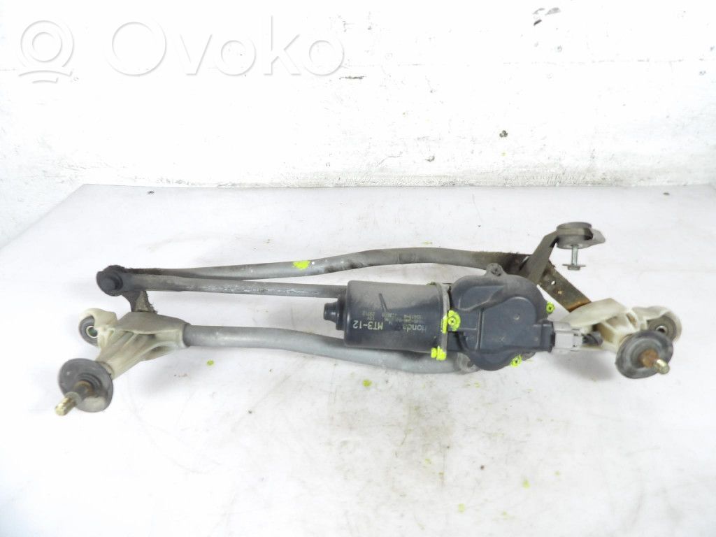 Honda Jazz Mechanizm i silniczek wycieraczek szyby przedniej / czołowej 