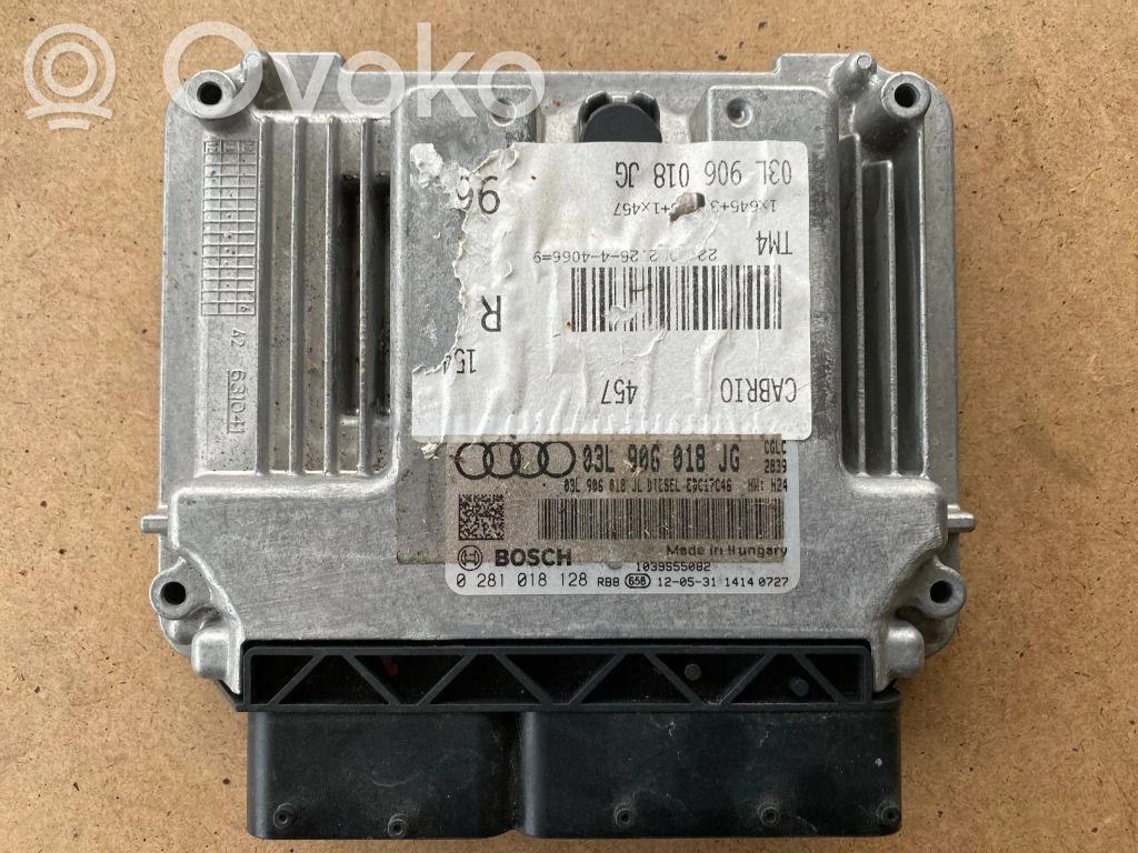 Engine control unit/module   03L906018JL,03L906018JG,0281018128,03L906018JD