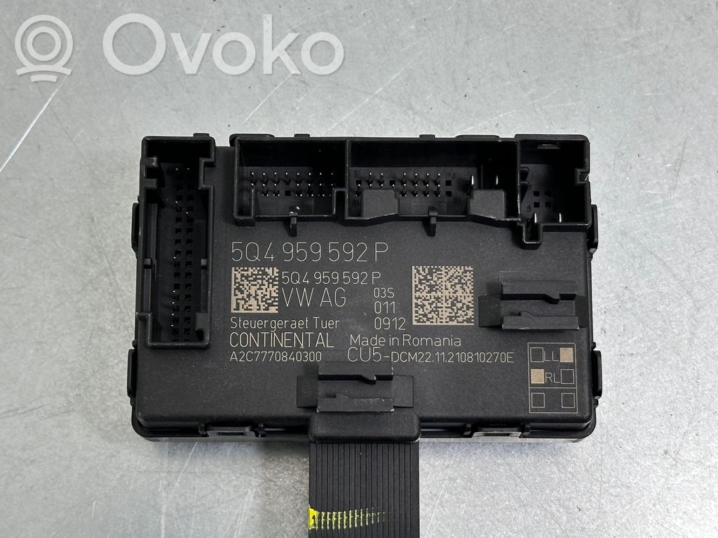 Skoda Kodiaq Door control unit/module 