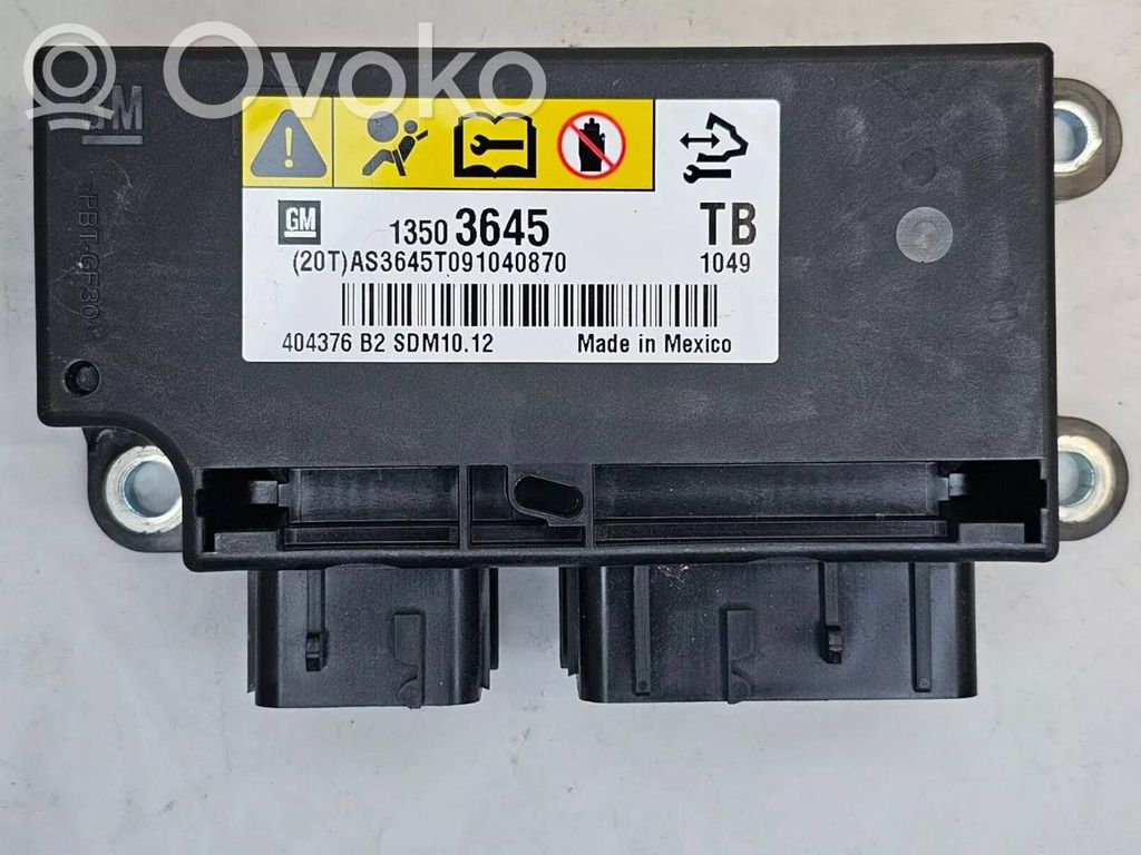 Opel Insignia A Airbag control unit/module 
