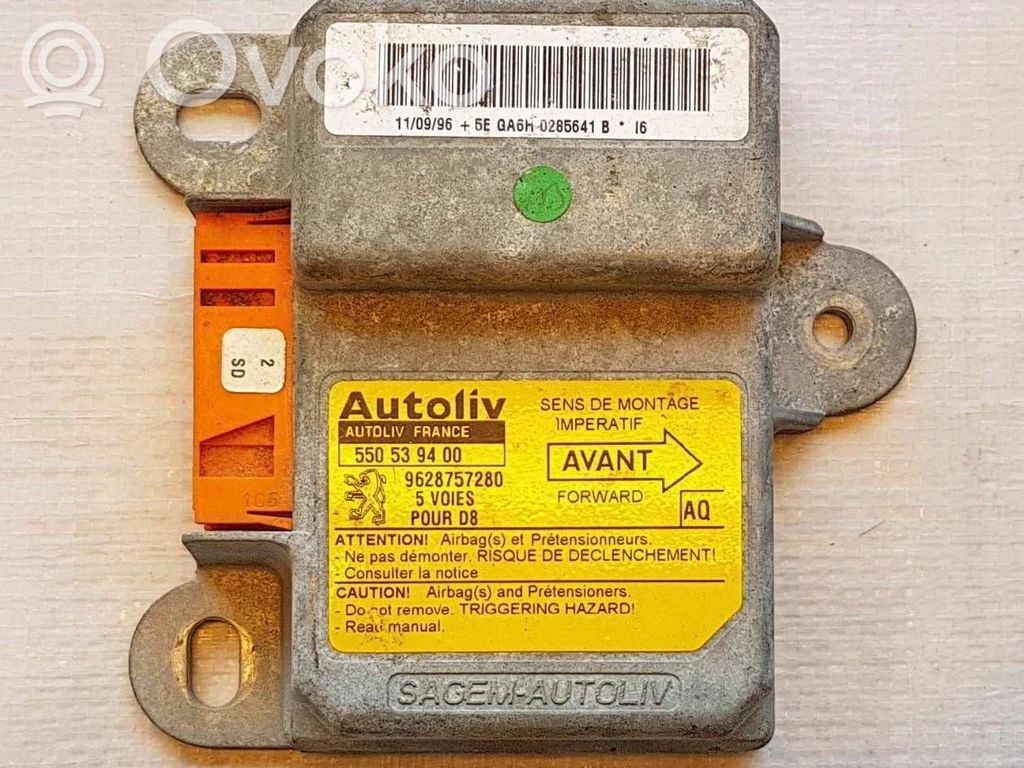 Peugeot 406 Sterownik / Moduł Airbag 