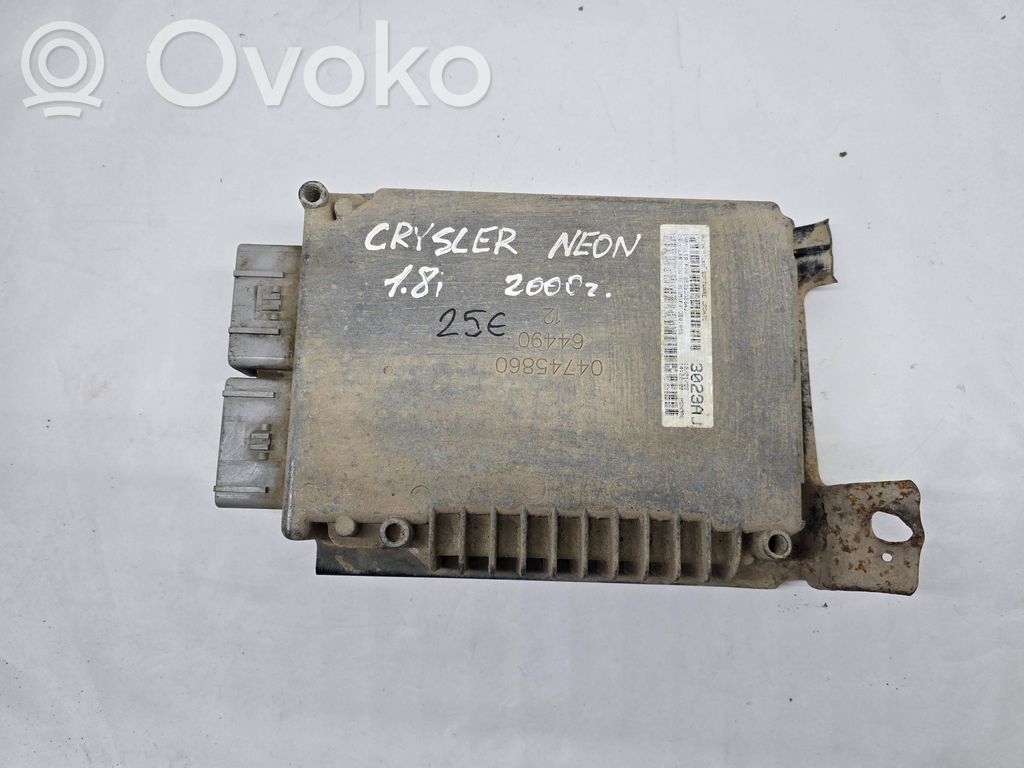 Unidad de control/módulo del motor   P05293224AB,05293224AB