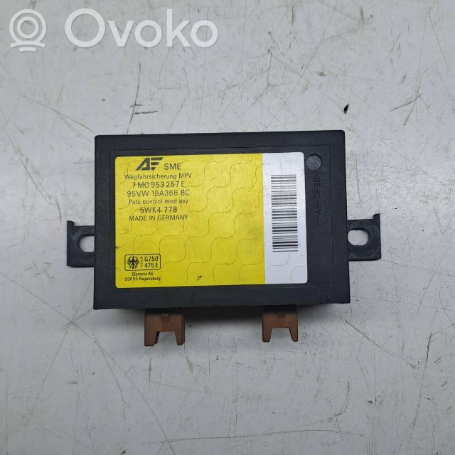 Immobilizer control unit/module   7M0953257E,5WK4778,95VW19A366BC