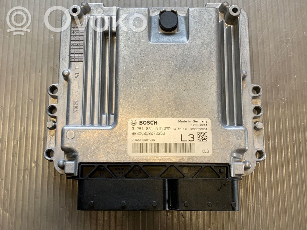Engine control unit/module   0281031515,37820RSXG05,1039S70654