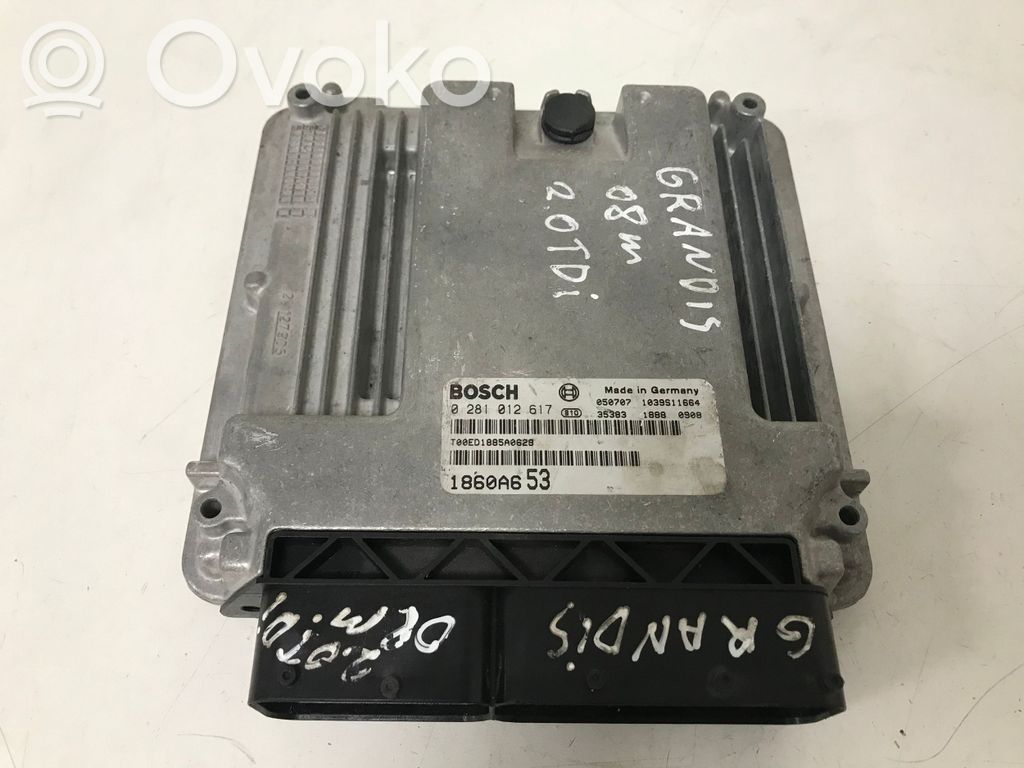 Engine control unit/module   0281012617,1860A653