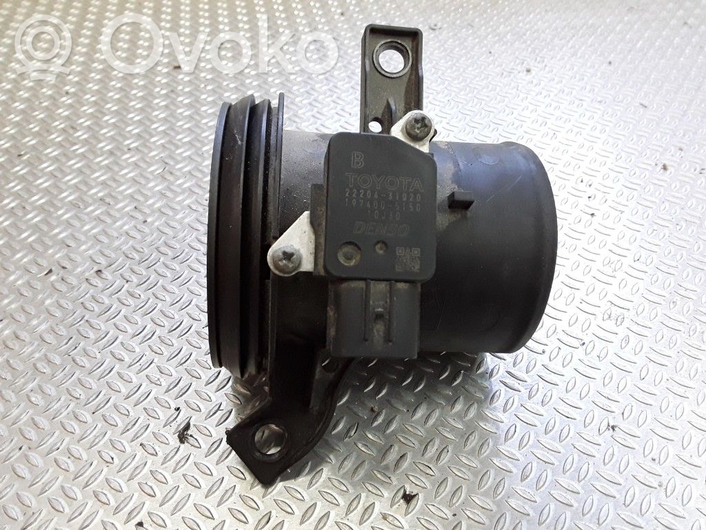 Toyota Auris 150 Misuratore di portata d'aria 