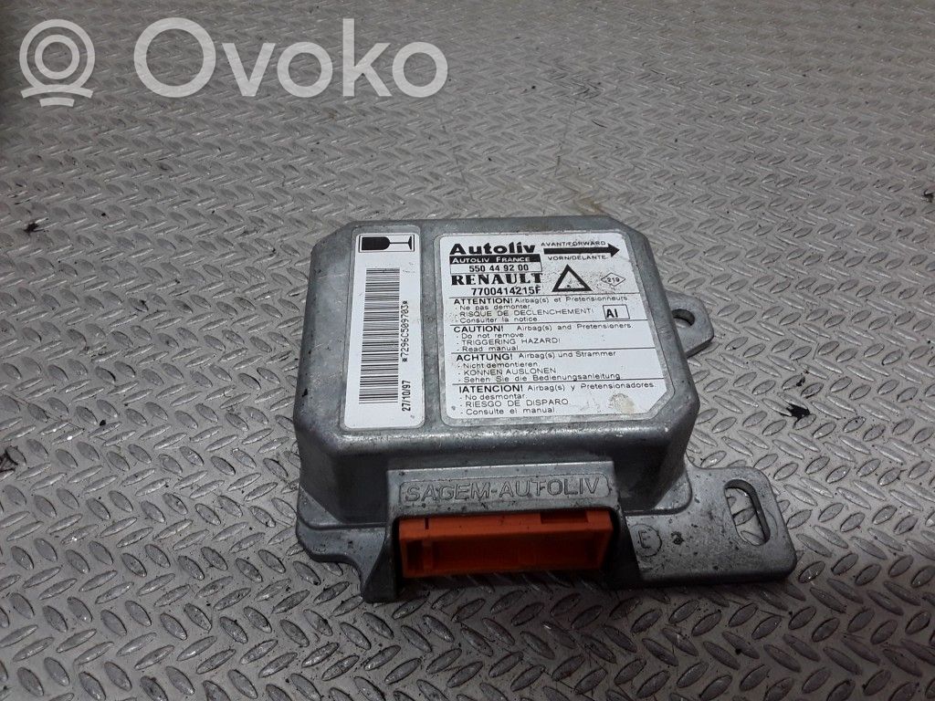 Airbag control unit/module   7700414215F,550449200