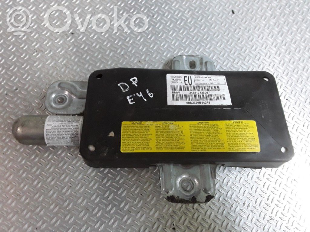 BMW 3 E46 Priekšējo durvju drošības spilvens 