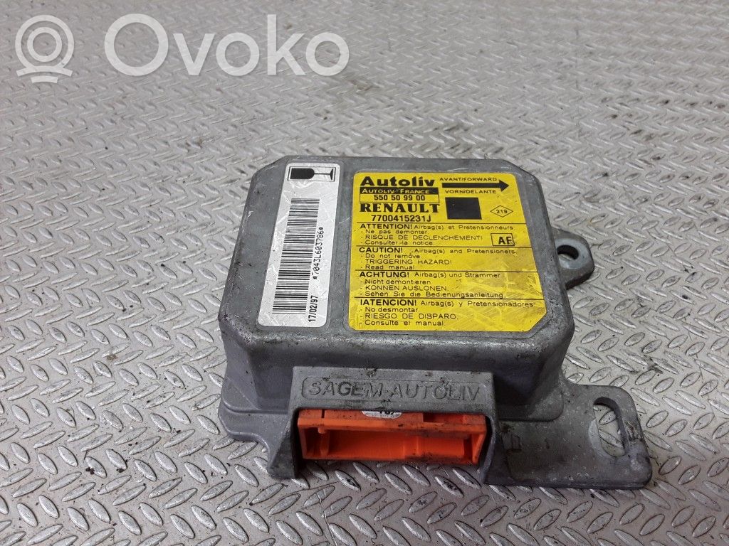 Renault Scenic I Airbag control unit/module 