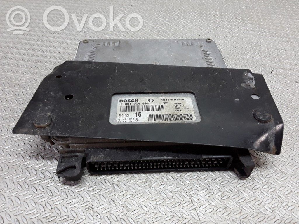 Engine control unit/module   0281010034,9635156780