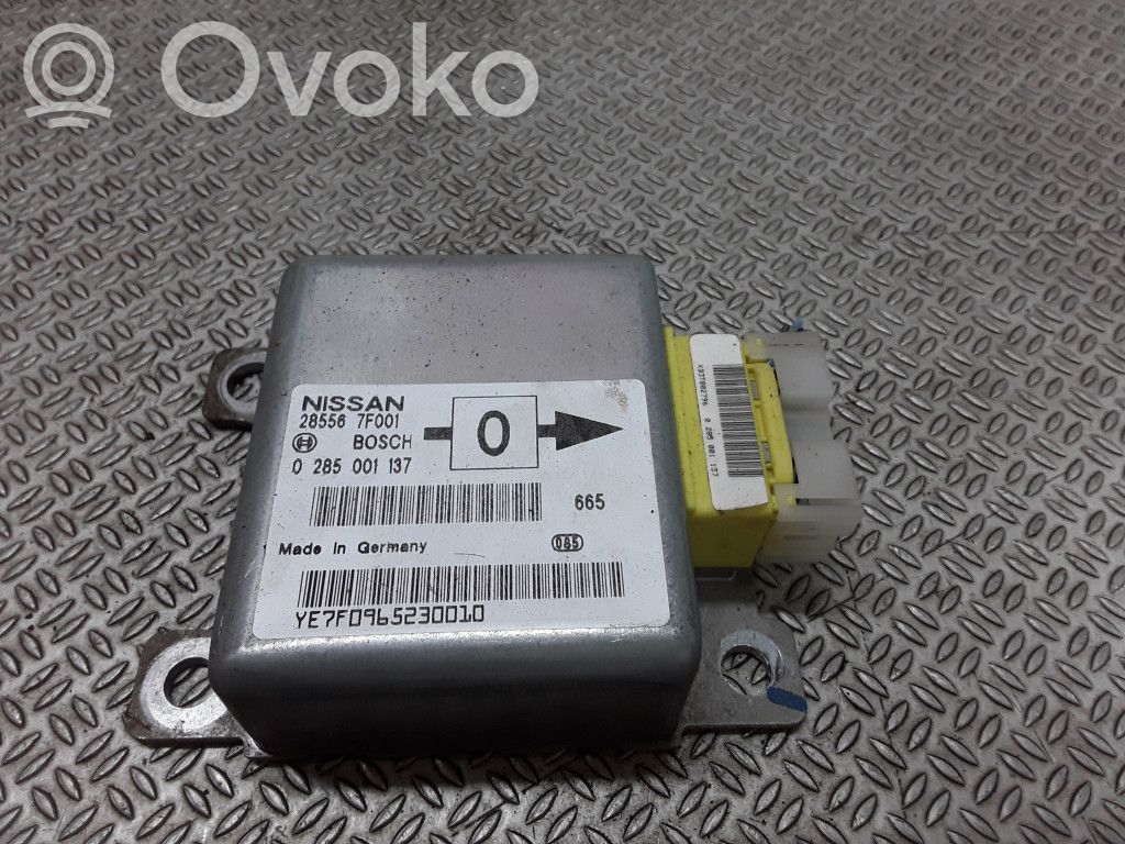 Airbag control unit/module   285567F001,0285001137