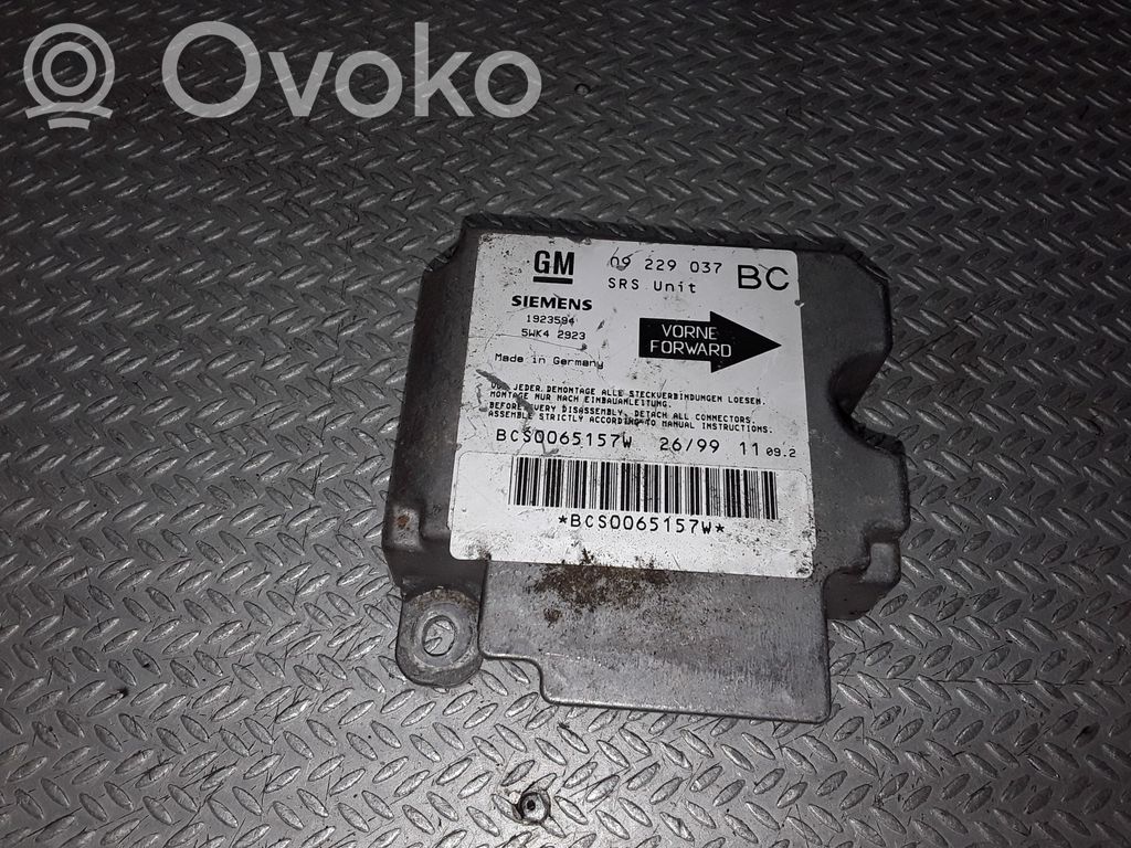 Unidad de control/módulo del Airbag   5WK42923,09229037BC