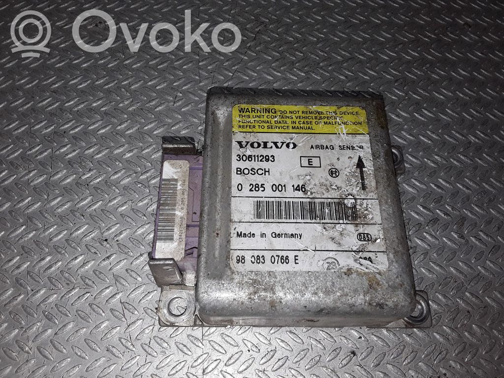Volvo S40, V40 Turvatyynyn ohjainlaite/moduuli