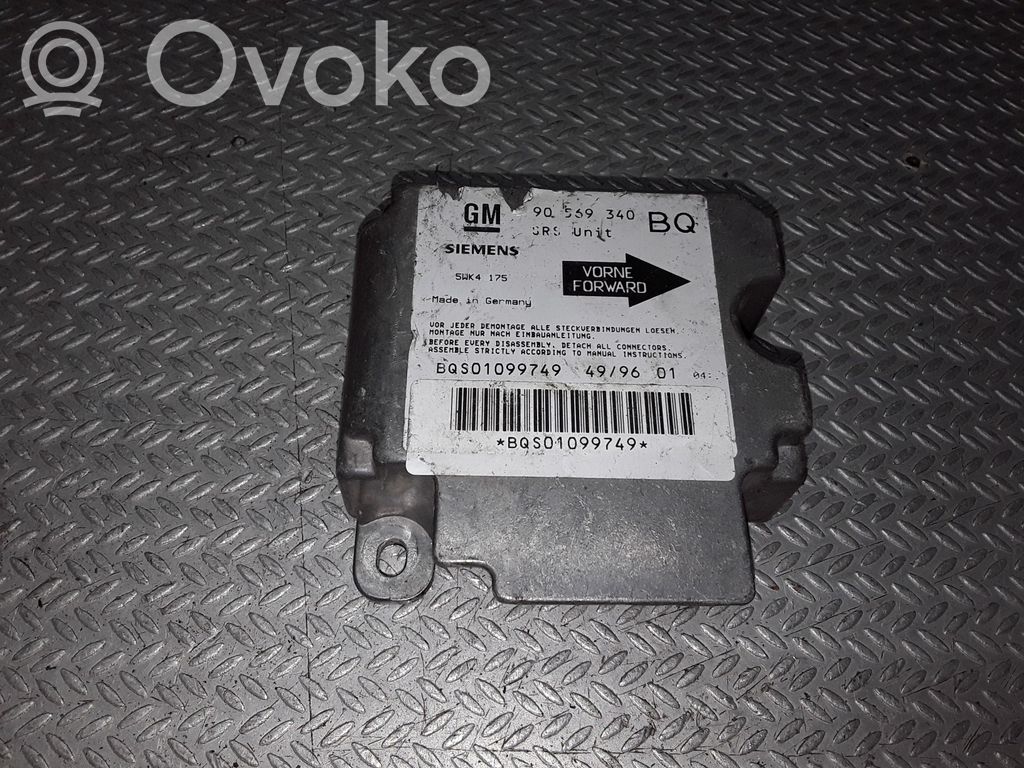 Opel Vectra B Module de contrôle airbag 