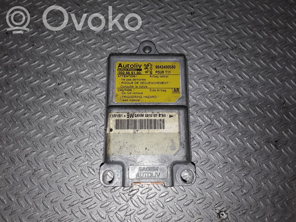Peugeot 206 Airbag control unit/module 