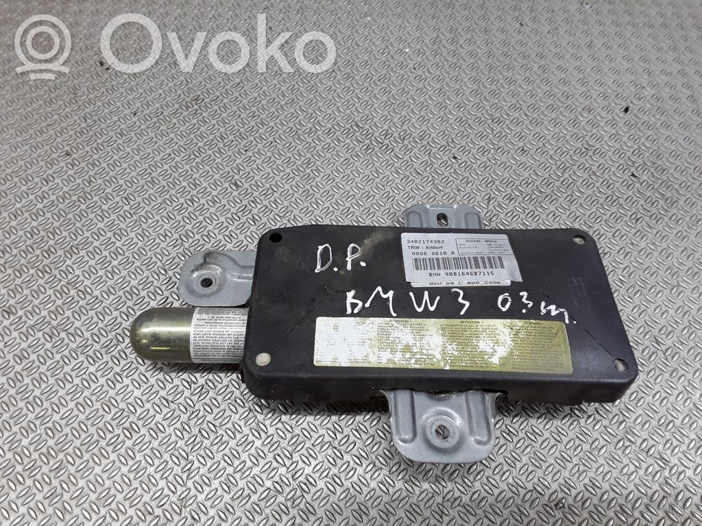 BMW 3 E46 Priekinių durų oro pagalvė 
