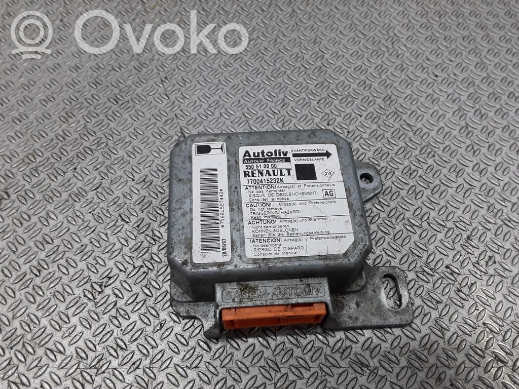 Renault Scenic I Unidad de control/módulo del Airbag 