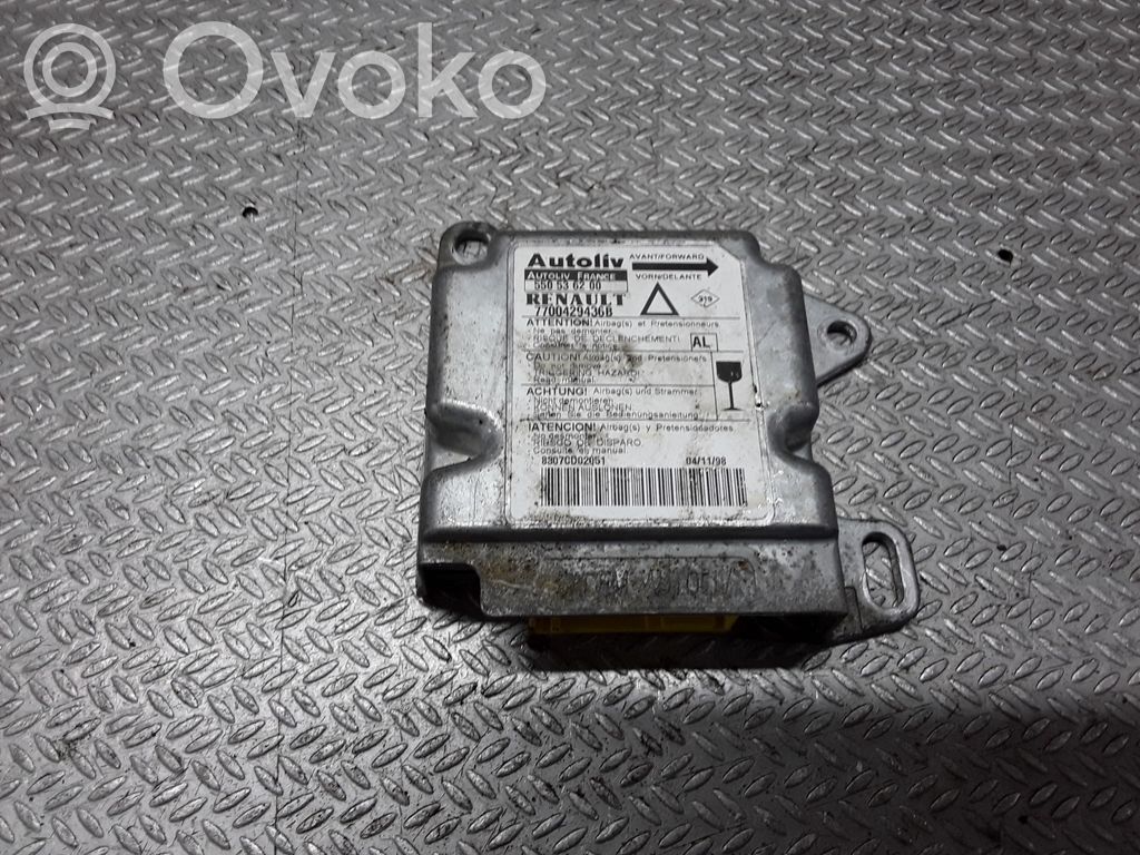 Airbag control unit/module   550536200,7700429436B