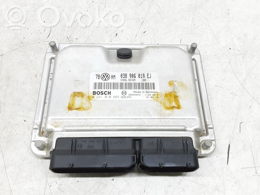 Unidad de control/módulo del motor   038906019EJ,0281010665