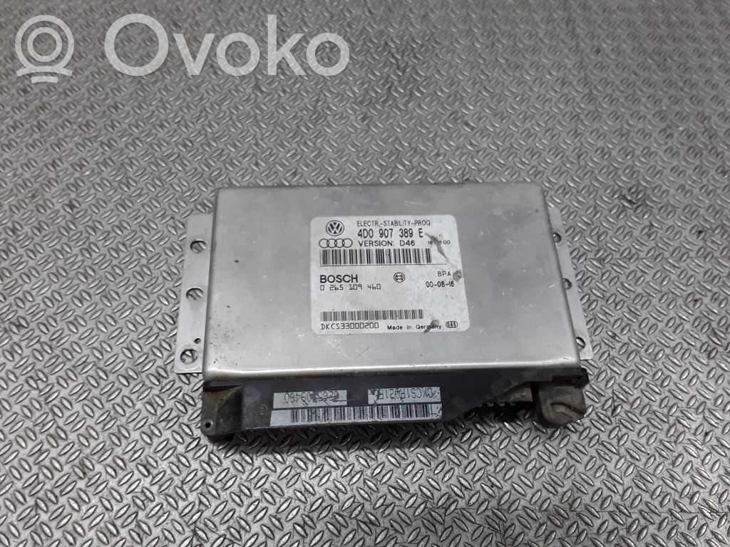 Audi A8 S8 D2 4D ABS-ohjainlaite/moduuli 