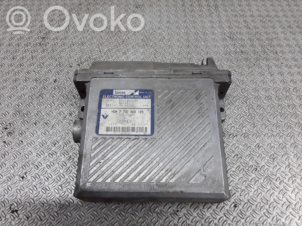Sterownik / Moduł ECU   7700105605,7700868189