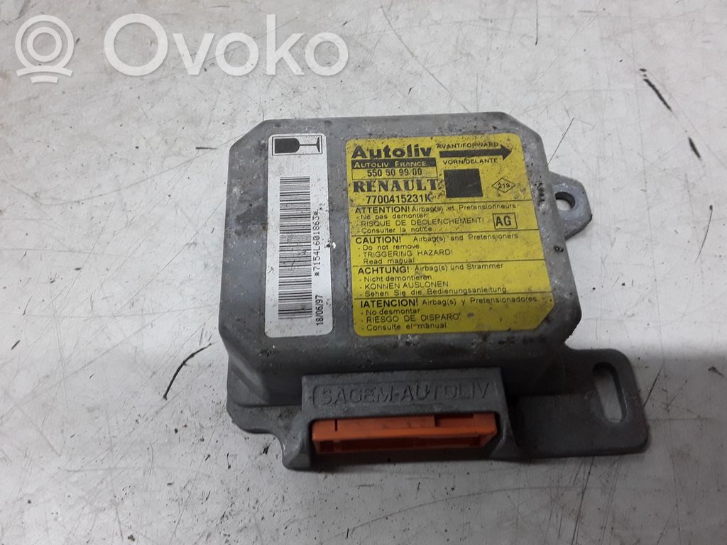 Renault Scenic I Airbag control unit/module 