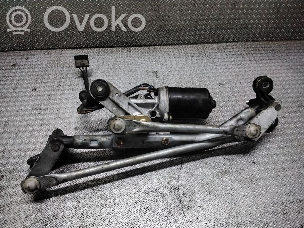 Front wiper linkage and motor