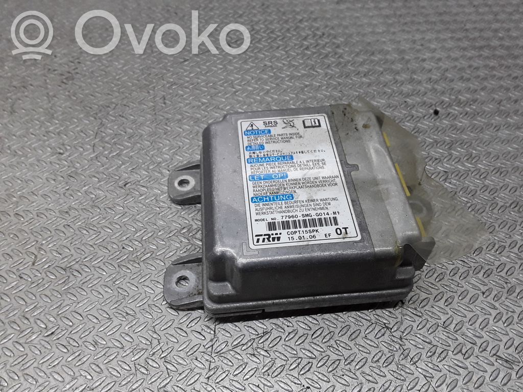 Unidad de control/módulo del Airbag   77960SMGG014M1