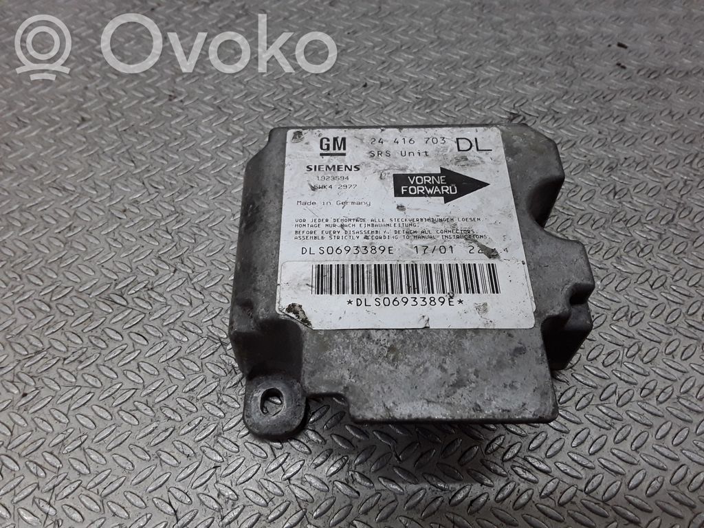 Opel Astra G Airbag control unit/module 
