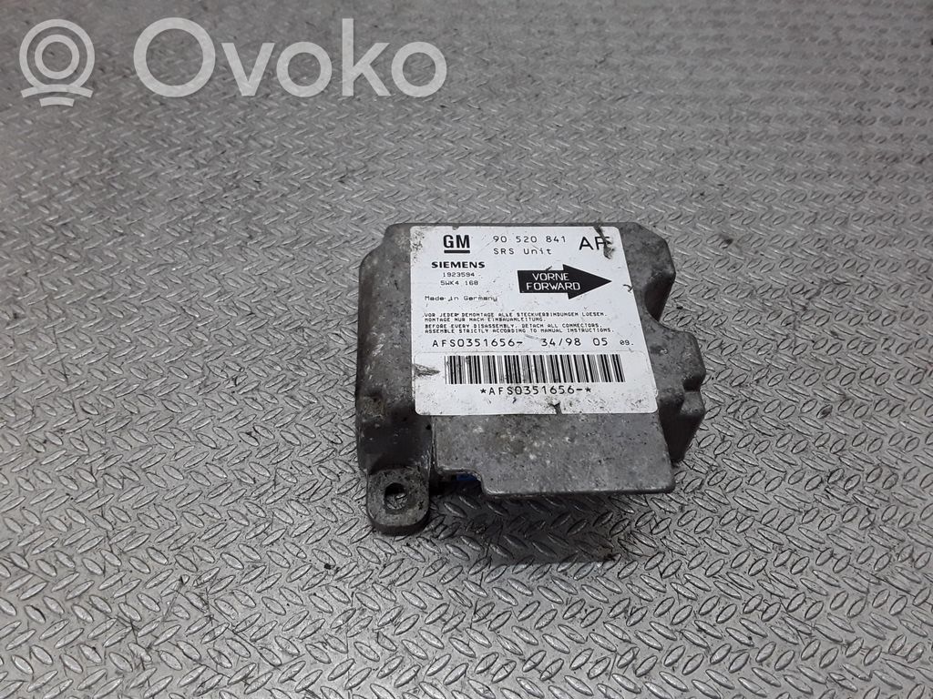 Opel Astra G Airbag control unit/module 