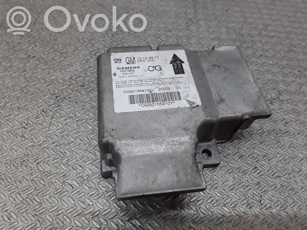Module de contrôle airbag   13159977,5WK43471
