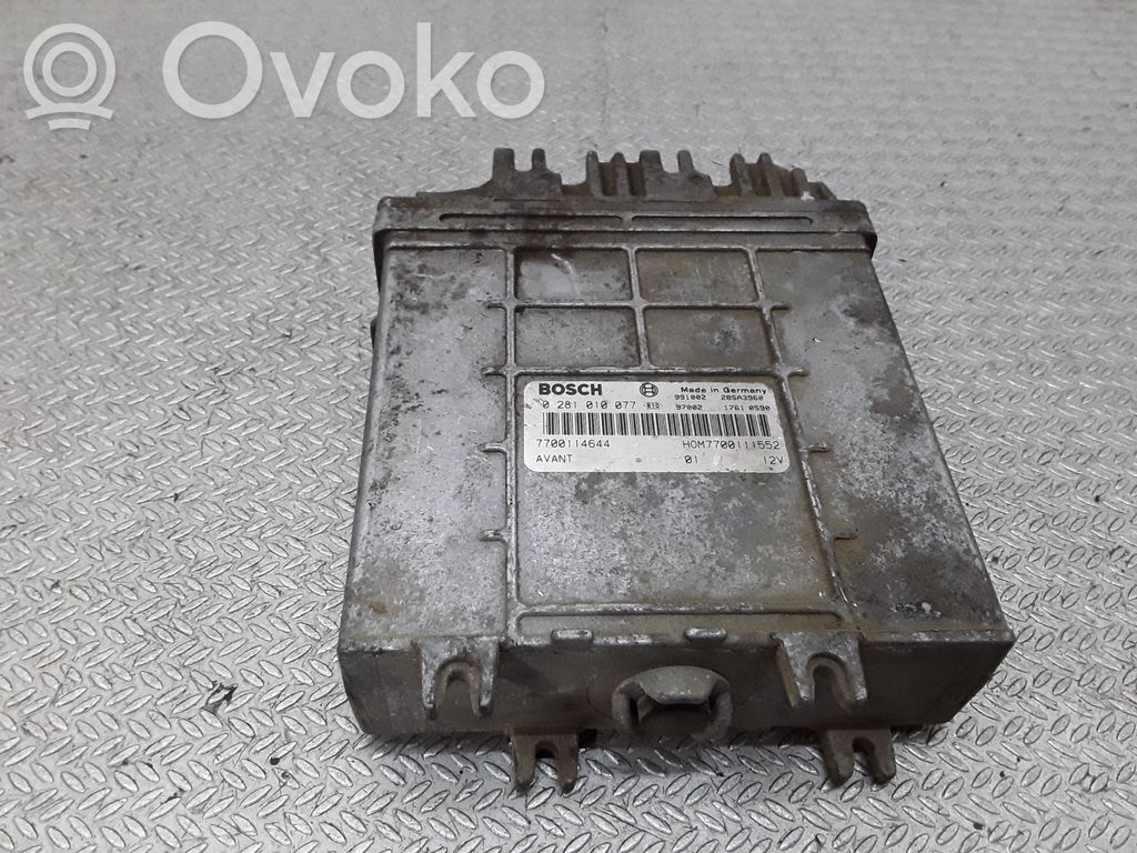 Engine control unit/module   0281010077,7700114644