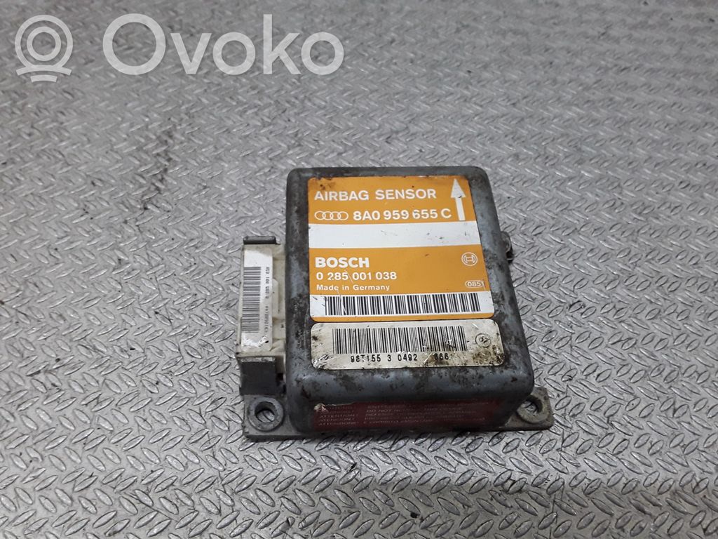 Sterownik / Moduł Airbag   8A0959655C,0285001038